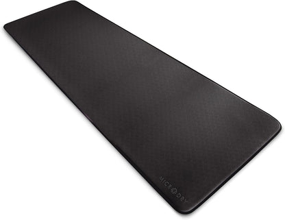 Deluxe Fitness Exercise Yoga Mat for Home & Gym, Extra Thick for High Impact Training, Multi Layered Skid Resistant Surface, Odor Neutralizing with Carrying Strap