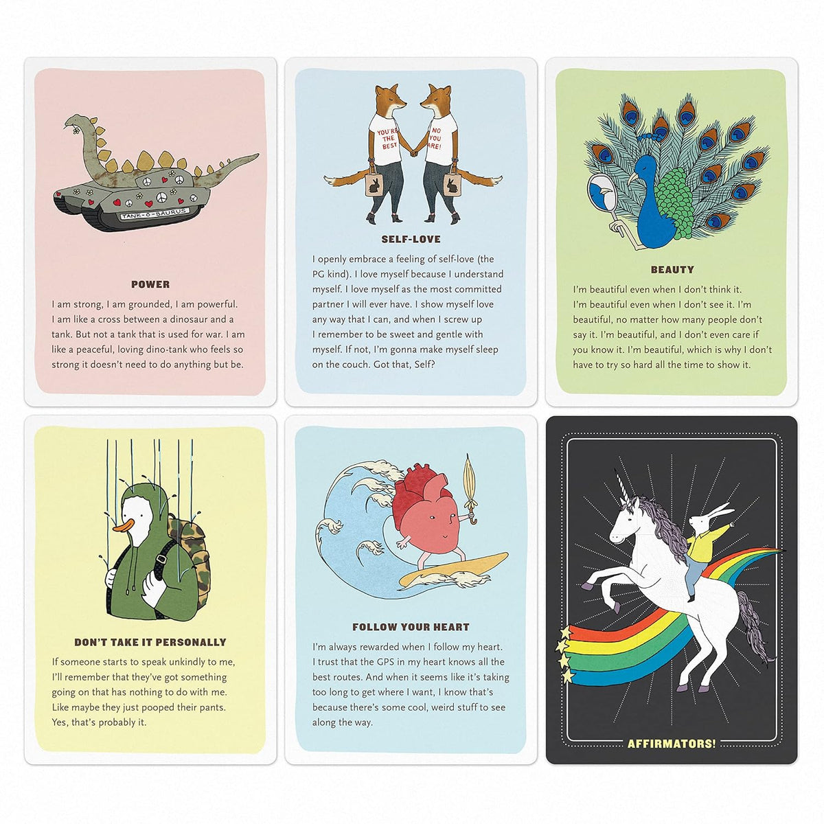 Affirmators! Original: 50 Affirmation Cards Deck For You Help Yourself without The Self-Helpy-Ness (50 Cards)