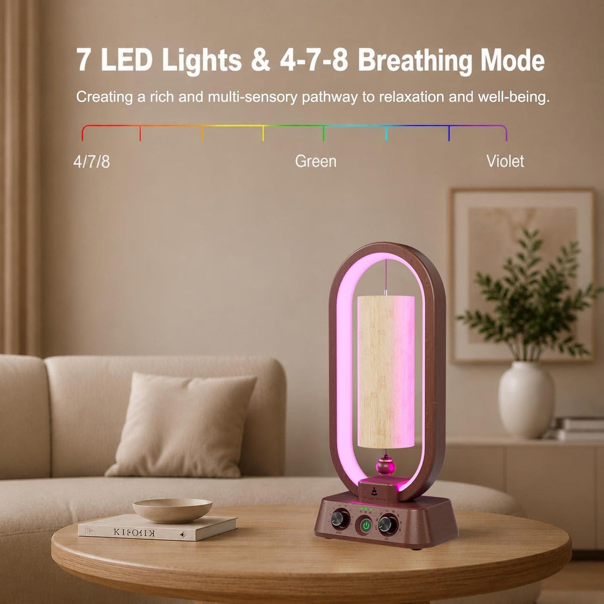 Automatic Bamboo Wind Chimes Sound Healing Instrument Electronic Wind Chime