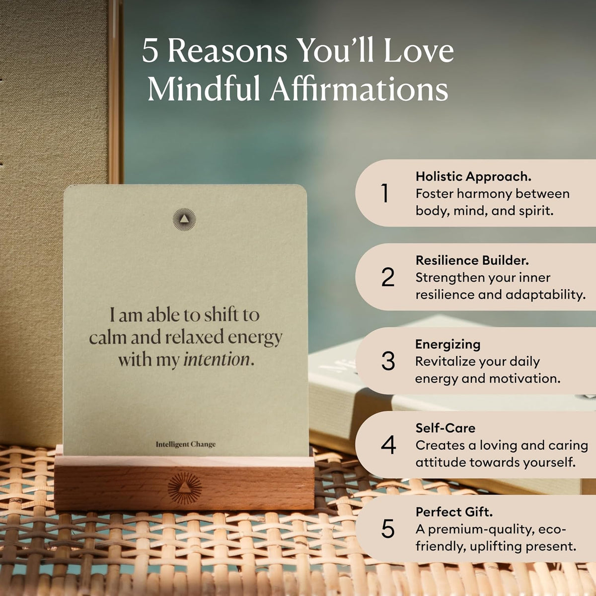 Mindful Affirmation Cards for Health and Wellbeing