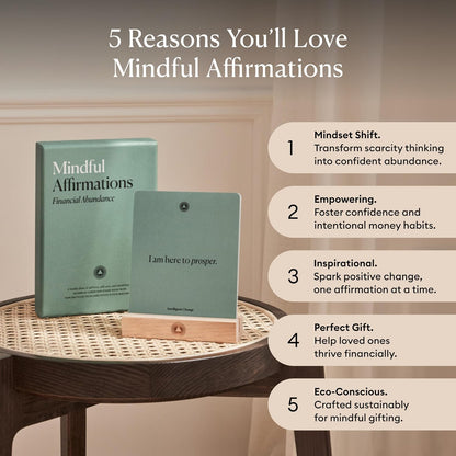 Mindful Affirmation Cards for Health and Wellbeing