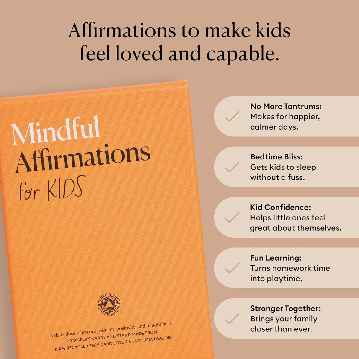Mindful Affirmation Cards for Health and Wellbeing