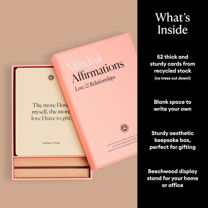 Mindful Affirmation Cards for Health and Wellbeing