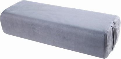Yoga Bolster Pillow for Meditation and Support - Rectangular Yoga Cushion Foam Wedges Washable Suede Pillowcase for Men and Women with Carry Handles.…