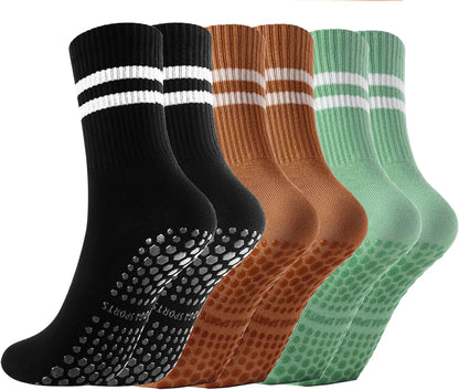 Non Slip Yoga Grip Pilates Socks for Women and Men Anti Slipper Grippy Socks for Ballet, Hospital, Dance