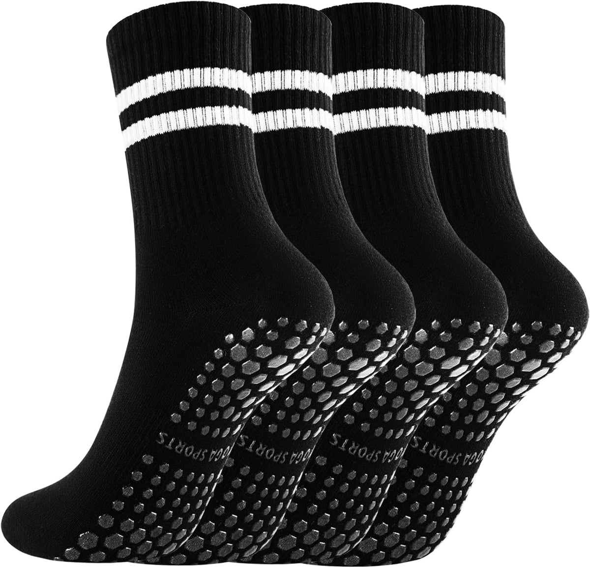 Non Slip Yoga Grip Pilates Socks for Women and Men Anti Slipper Grippy Socks for Ballet, Hospital, Dance