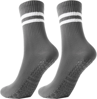 Non Slip Yoga Grip Pilates Socks for Women and Men Anti Slipper Grippy Socks for Ballet, Hospital, Dance
