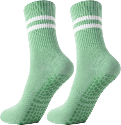 Non Slip Yoga Grip Pilates Socks for Women and Men Anti Slipper Grippy Socks for Ballet, Hospital, Dance