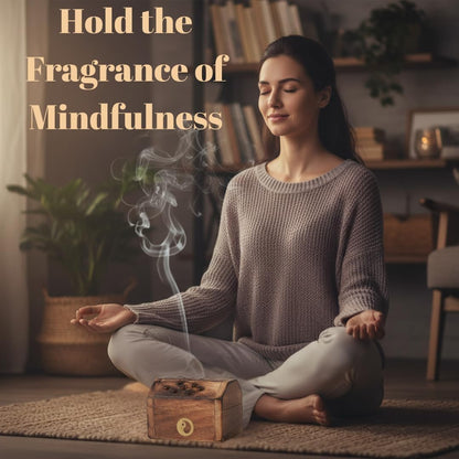 Traditional-Handmade-Burner Wooden-Incense-Stick-Holder Ash-Catcher-Stand for-Aromatherapy-Meditation-Yoga (5 Inch Temple Wooden Charcoal/Cone)