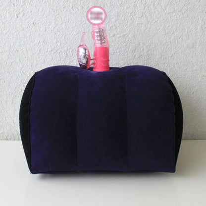 Inflatable Rocking Pillow, Bed Wedges & Body Positioners Pillow, Body Position Cushion, Surface Flocking for Sleeping Traveling Yoga (Breads Shape)