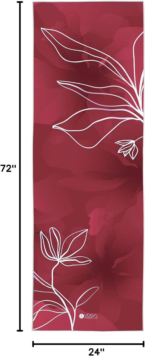 Yoga Towel, Microfiber Yoga Rug, Yoga Mat Size (Iris)