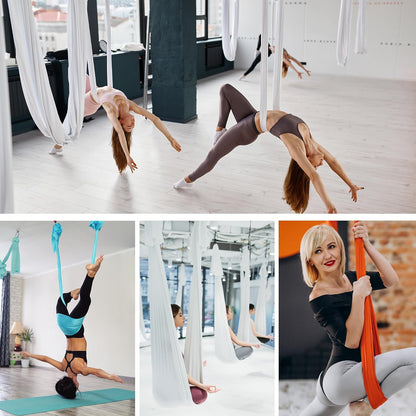 5.5 Yards Aerial silks swing outside yoga hammock,Aerial silk start set