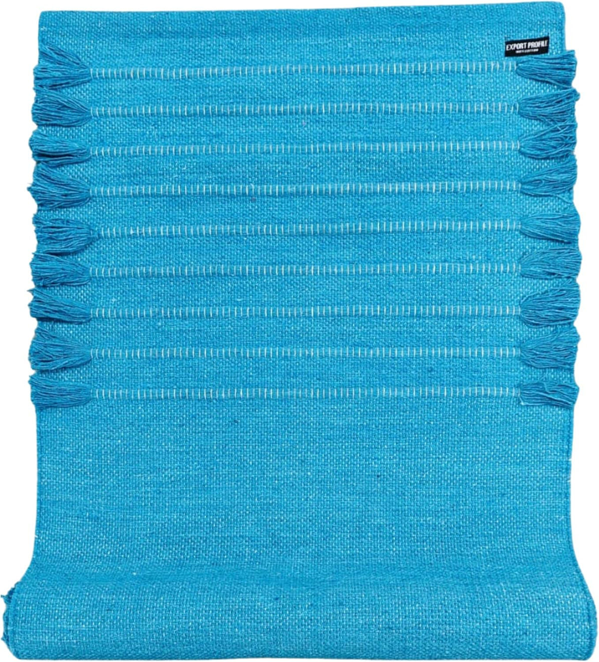 Indian Handmade100 % Organic Anti Skid Multi Colour Cotton Yoga Mat - Eco-Friendly Hand-Woven Rug - Non-Slip & Thick (24”x72”x5mm) for Hot yoga & Everyday Fitness at Home - Comfortable & Foldable Extra-Long Mat