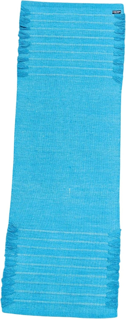Indian Handmade100 % Organic Anti Skid Multi Colour Cotton Yoga Mat - Eco-Friendly Hand-Woven Rug - Non-Slip & Thick (24”x72”x5mm) for Hot yoga & Everyday Fitness at Home - Comfortable & Foldable Extra-Long Mat