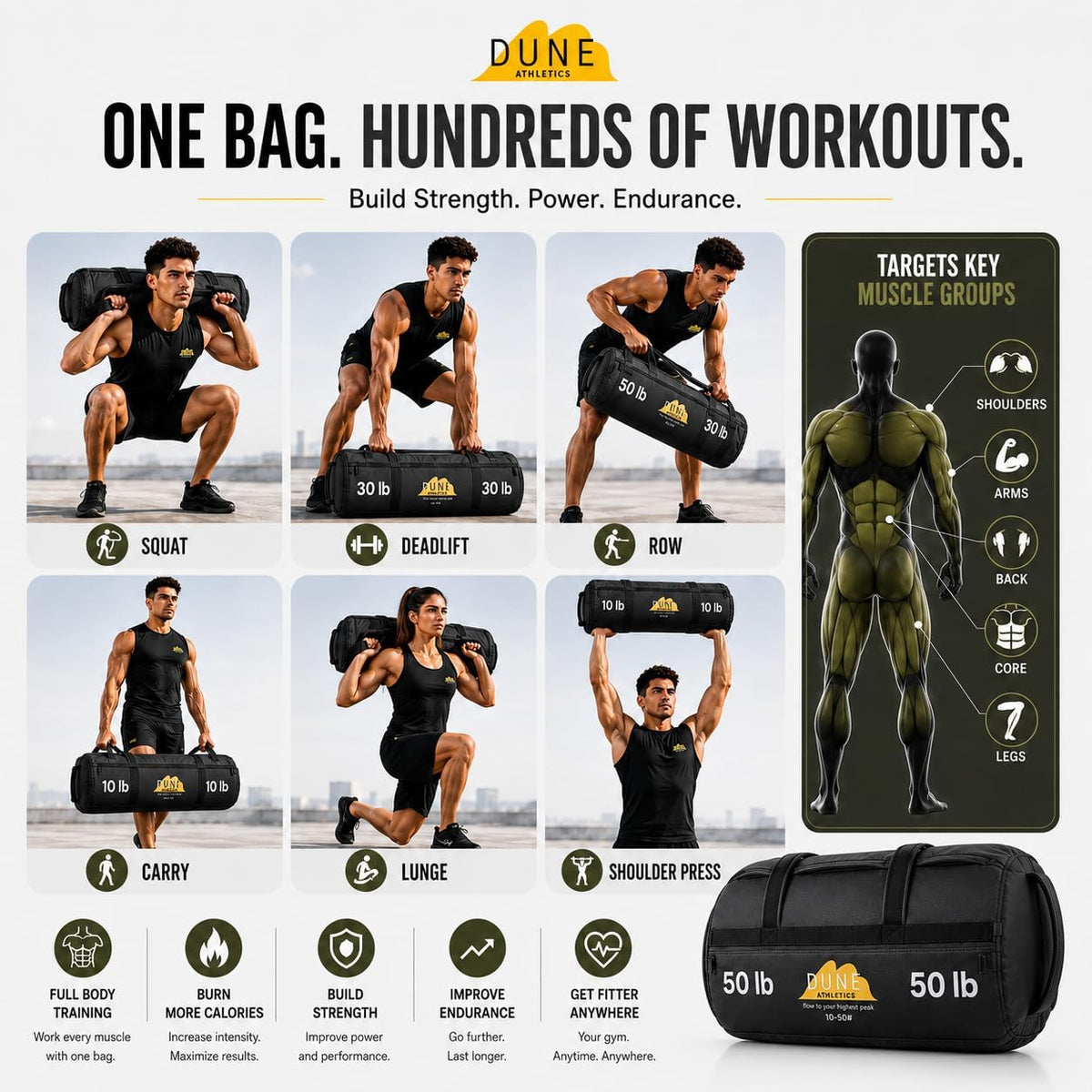 Sandbags for Working Out, Workout Sandbag Unfilled