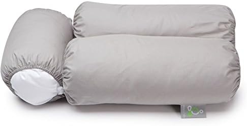 2-Pack Pillow Cover Case Multi-Position Body Pillow - Hypoallergenic, Machine Washable - Gray 2PK