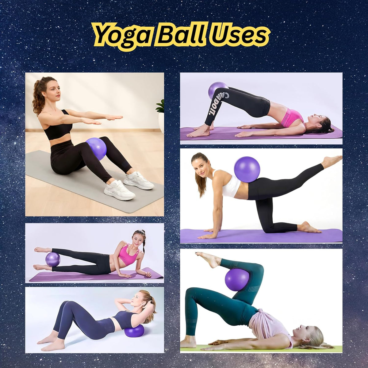 Pilates Kit for Home Workouts, 13-Pcs Pilates Essentials Kit with Ring and Ball Set, Resistance Bands, Home Pilates Equipment for Women, Starter Workout Kit for Beginners