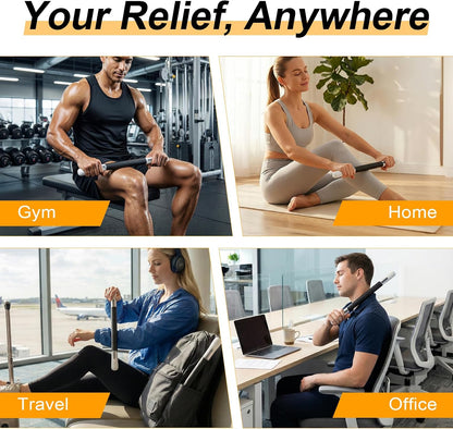 ZanLLW Foam Roller, Massage Roller, Muscle Roller Stick, Neck Massager for Muscles Relief, Therapy Roller Stick for Legs, Calf, Thigh, Lipo, Massage Rolling Pin, Help Sore Muscle Recovery