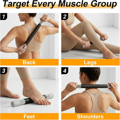 ZanLLW Foam Roller, Massage Roller, Muscle Roller Stick, Neck Massager for Muscles Relief, Therapy Roller Stick for Legs, Calf, Thigh, Lipo, Massage Rolling Pin, Help Sore Muscle Recovery
