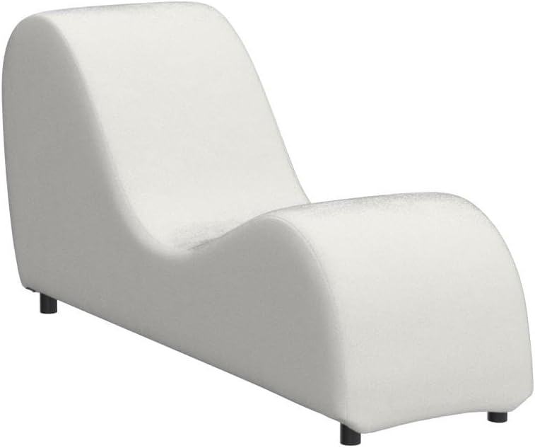 Velvet Ergonomic Relax Yoga Chair, Chaise Lounge Chair -Dark Grey