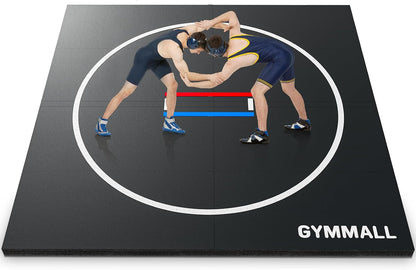 Wrestling Mat 10'x10'/8'x8'/6.6'x10' for Home Outdoor Indoor, 1.2" Thick Foldable XPE Jiu Jitsu Floor Exercise Mat for Gymnastics, PE Training, BJJ, MMA, Martial Art, Grappling, Judo, Boxing, Yoga