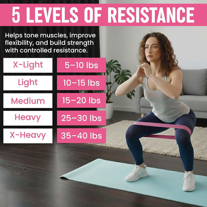Pilates Kit for Women – 16 Pcs Pilates Equipment Set with Magic Circle Ring, Ball, 5 Resistance Bands, Yoga Strap, Ankle Weights, Grip Socks & More | Pilates Starter Kit
