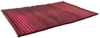 Kapok Roll Mat – Handcrafted Folding Sleep & Relaxation Mattress from Thailand, Ideal as Guest Bed, Camping Mat, Yoga Mat or Traditional Futon, 75 x 39 inches, Orange Red