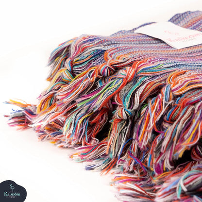 Rainbow Beach Towel | Sarong |Luxurious Turkish Towel | Turkish Cotton Beach Blanket |Picnic Blanket |Peshtemal | Wrap | Pareo |Yoga Blanket (Purple)