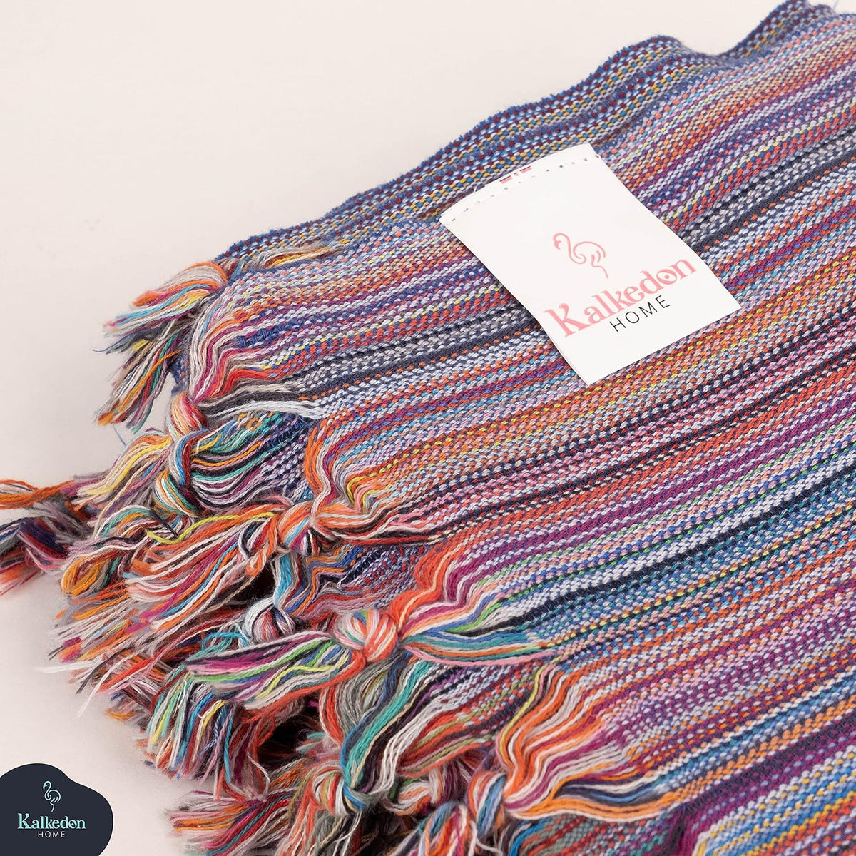 Rainbow Beach Towel | Sarong |Luxurious Turkish Towel | Turkish Cotton Beach Blanket |Picnic Blanket |Peshtemal | Wrap | Pareo |Yoga Blanket (Purple)