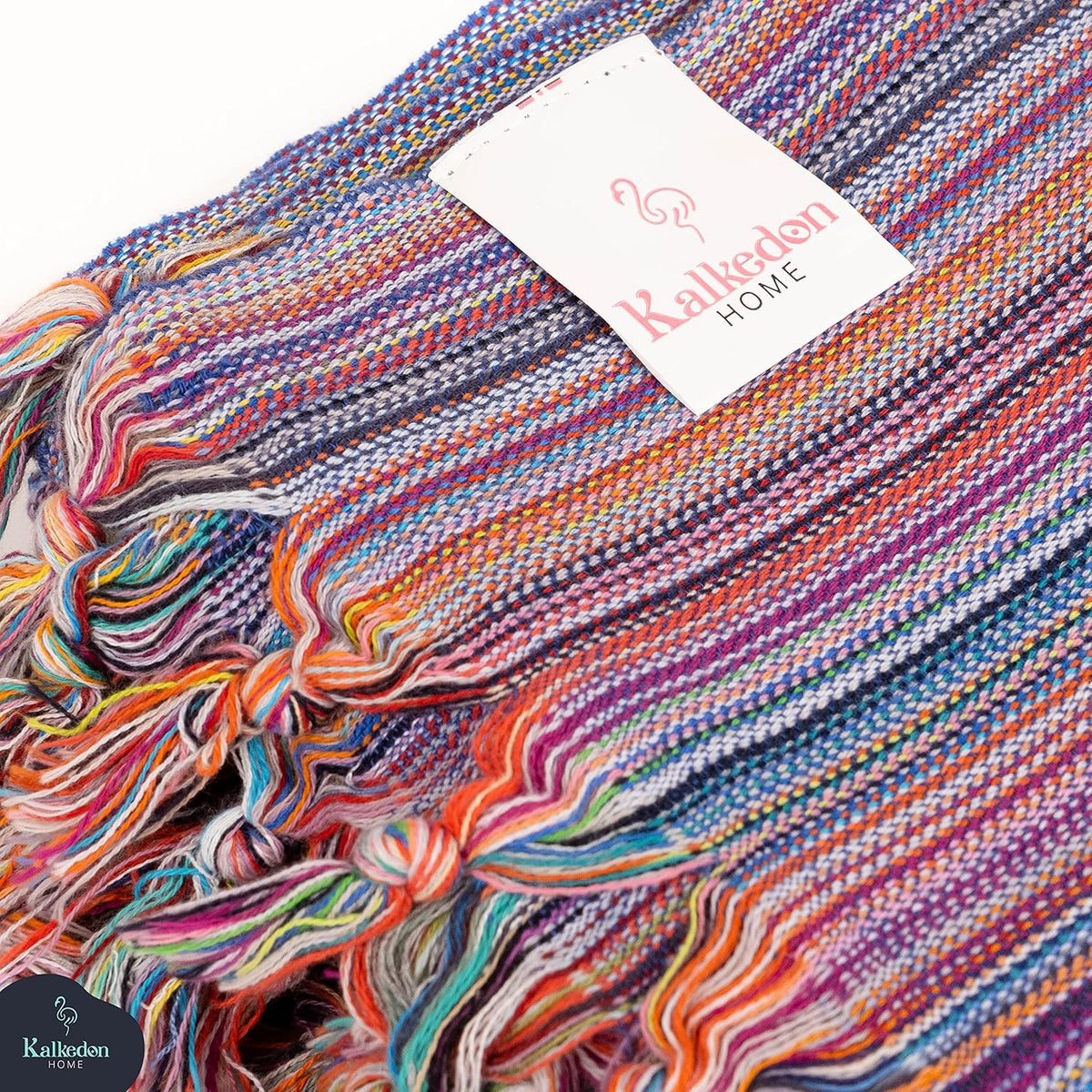 Rainbow Beach Towel | Sarong |Luxurious Turkish Towel | Turkish Cotton Beach Blanket |Picnic Blanket |Peshtemal | Wrap | Pareo |Yoga Blanket (Purple)