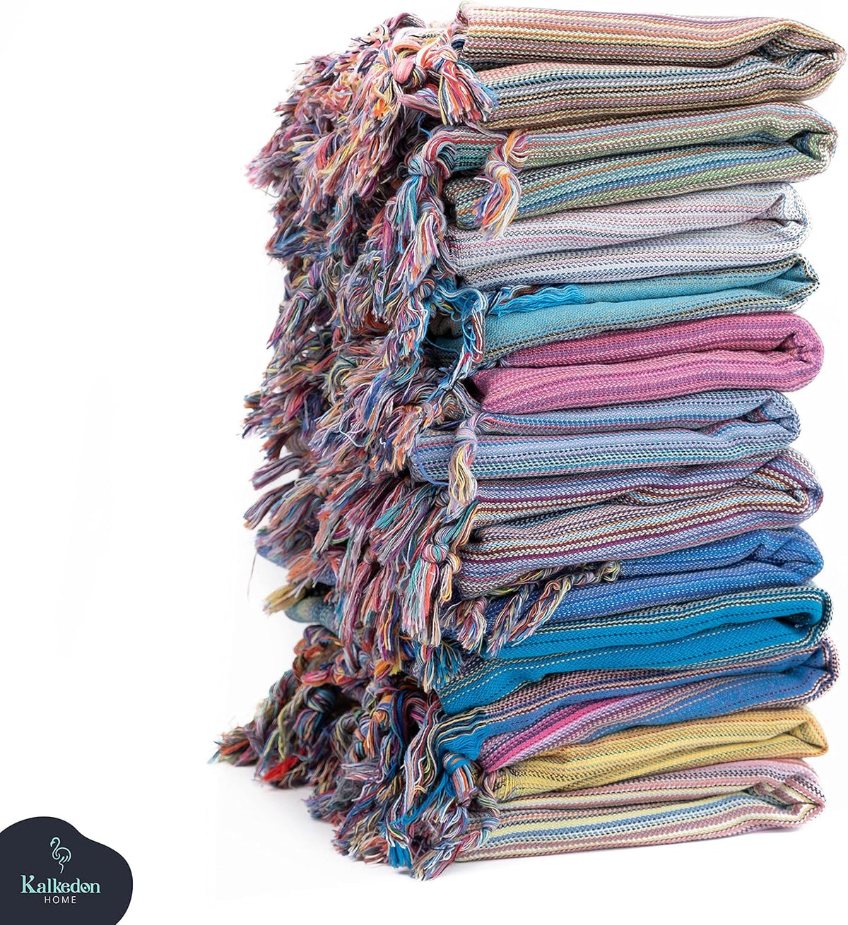 Rainbow Beach Towel | Sarong |Luxurious Turkish Towel | Turkish Cotton Beach Blanket |Picnic Blanket |Peshtemal | Wrap | Pareo |Yoga Blanket (Purple)