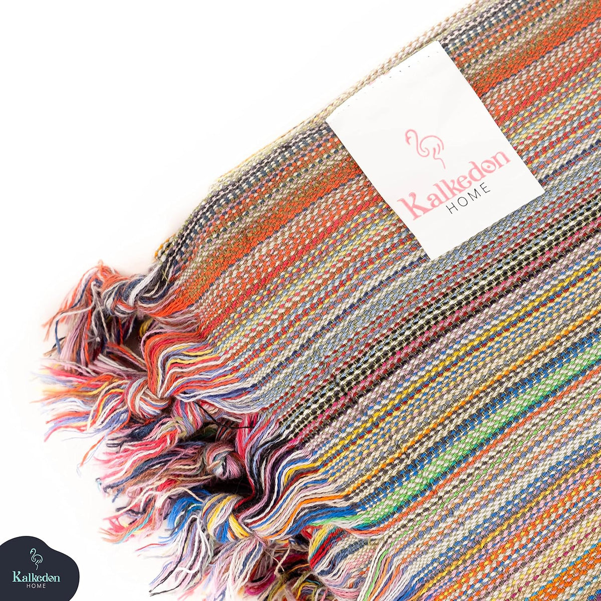 Rainbow Beach Towel | Sarong |Luxurious Turkish Towel | Turkish Cotton Beach Blanket |Picnic Blanket |Peshtemal | Wrap | Pareo |Yoga Blanket (Purple)