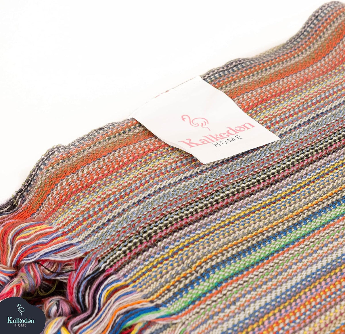 Rainbow Beach Towel | Sarong |Luxurious Turkish Towel | Turkish Cotton Beach Blanket |Picnic Blanket |Peshtemal | Wrap | Pareo |Yoga Blanket (Purple)