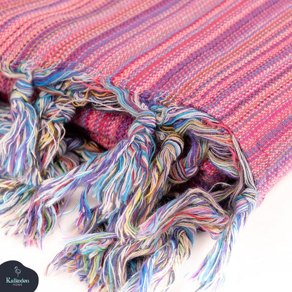 Rainbow Beach Towel | Sarong |Luxurious Turkish Towel | Turkish Cotton Beach Blanket |Picnic Blanket |Peshtemal | Wrap | Pareo |Yoga Blanket (Purple)