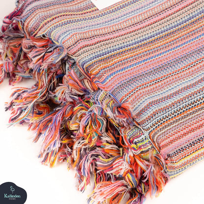 Rainbow Beach Towel | Sarong |Luxurious Turkish Towel | Turkish Cotton Beach Blanket |Picnic Blanket |Peshtemal | Wrap | Pareo |Yoga Blanket (Purple)