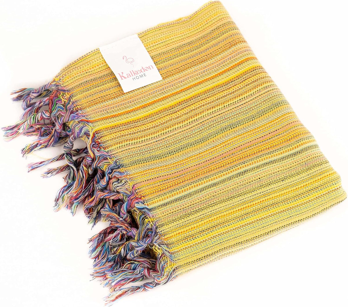 Rainbow Beach Towel | Sarong |Luxurious Turkish Towel | Turkish Cotton Beach Blanket |Picnic Blanket |Peshtemal | Wrap | Pareo |Yoga Blanket (Purple)