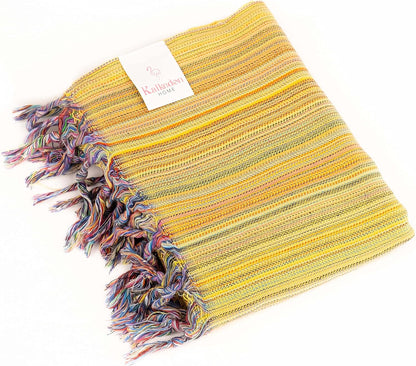 Rainbow Beach Towel | Sarong |Luxurious Turkish Towel | Turkish Cotton Beach Blanket |Picnic Blanket |Peshtemal | Wrap | Pareo |Yoga Blanket (Purple)
