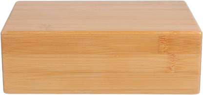 Natural Yoga Brick Wooden Yoga Block for Home Fitness Dance Training Practice Auxiliary Tool Smooth Surface Portable Exercise Brick 9.05 X 5.90 X 2.95 in 1 Pack