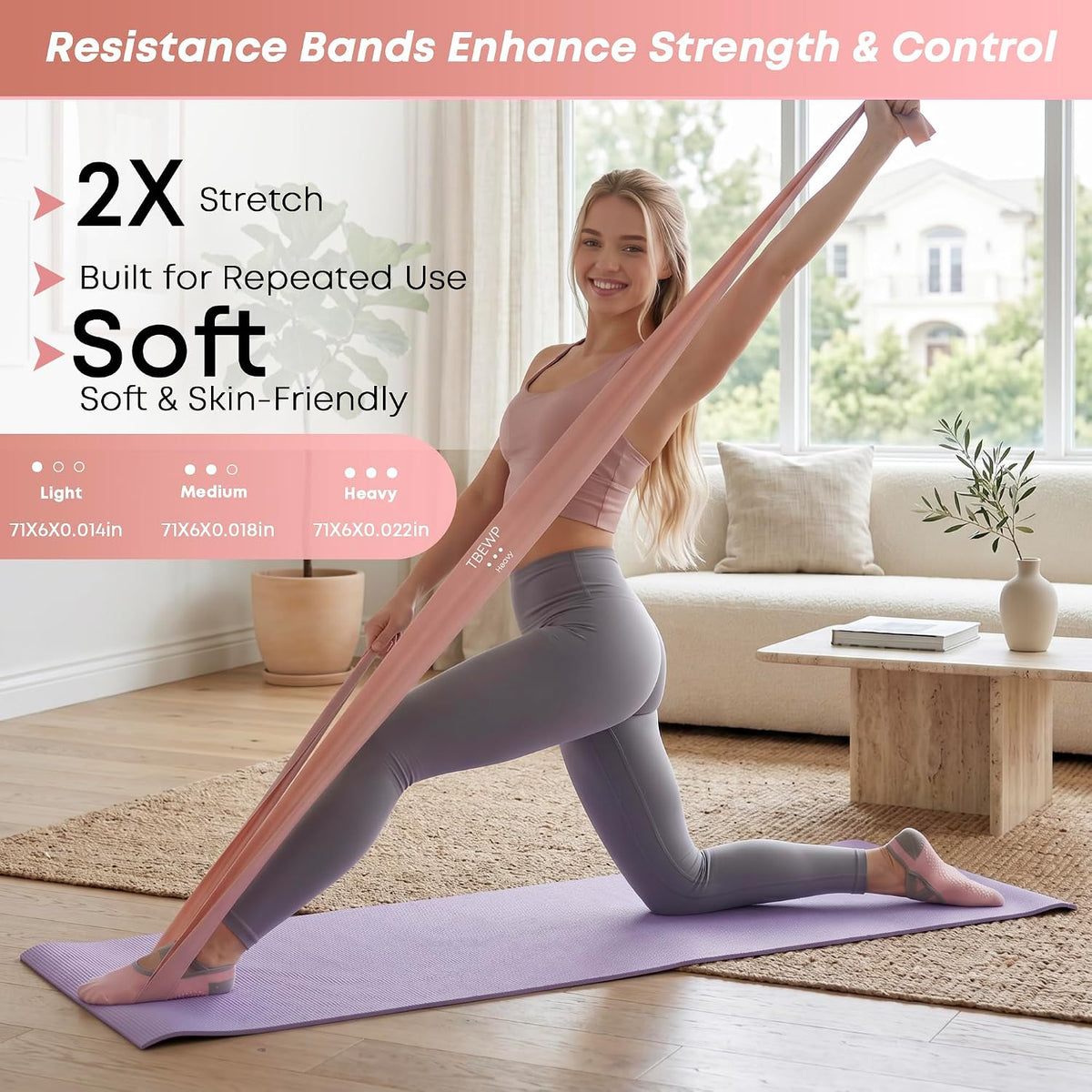 Home Pilates Kit for Women and Beginners, Pilates Ring and Ball Set with Resistance Bands, Wrist and Ankle Weights, Stretch Strap and Core Sliders and More for Full Body Toning