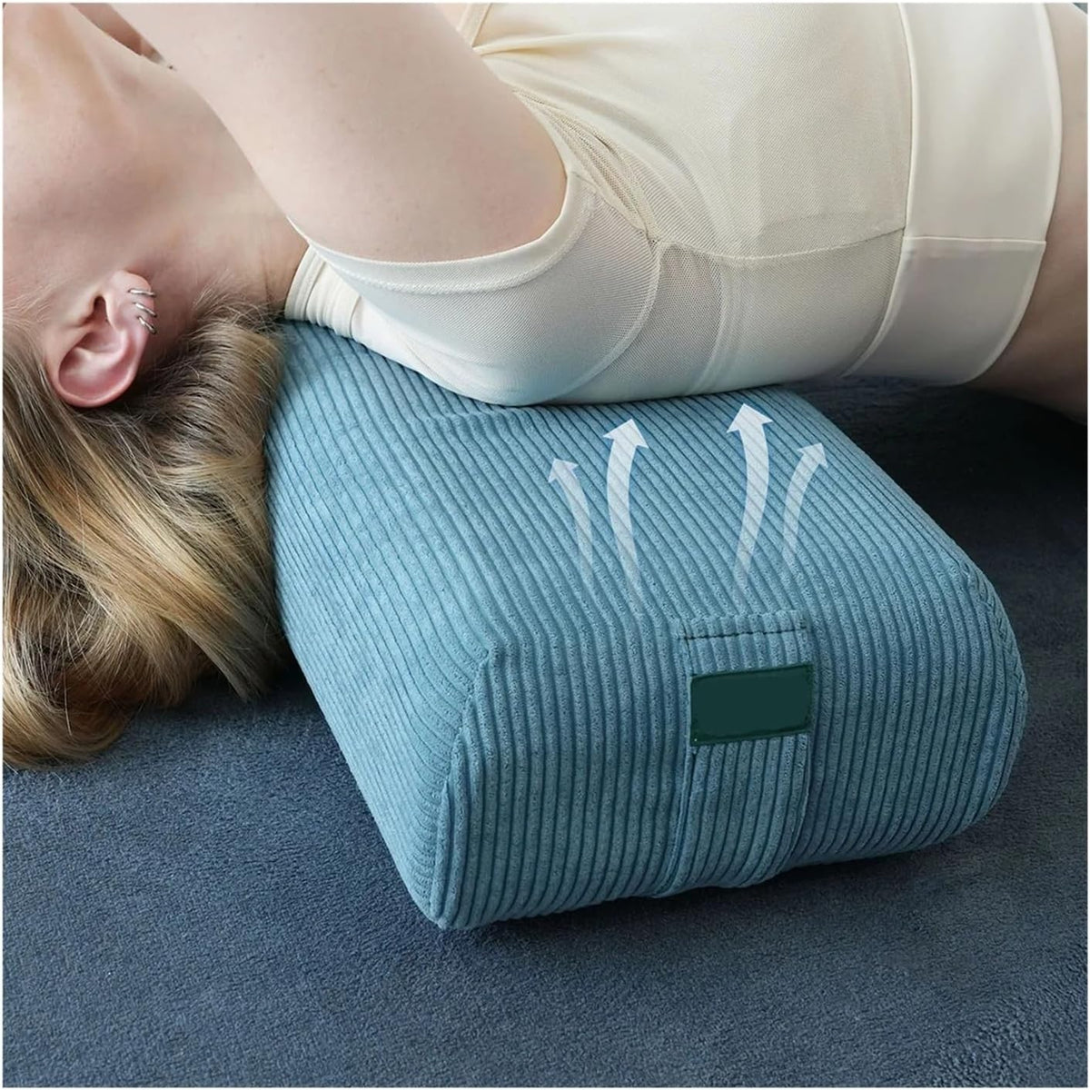 1PC Yoga Bolster Pillow,Rectangular Meditation Cushion,Lightweight Yoga Prop,Restorative Yoga Pillow,Pilates Support Cushion(Purple)