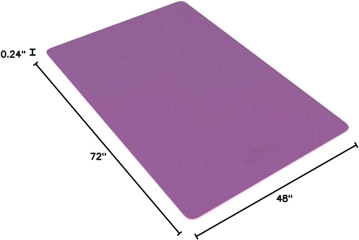 72''x48'' Large Yoga Mat, Extra Thick TPE Workout Mat