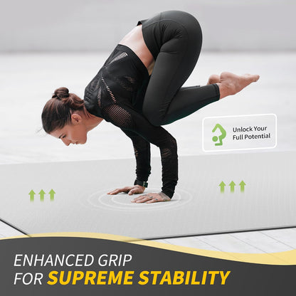 72''x48'' Large Yoga Mat, Extra Thick TPE Workout Mat