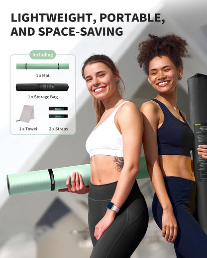 72''x48'' Large Yoga Mat, Extra Thick TPE Workout Mat