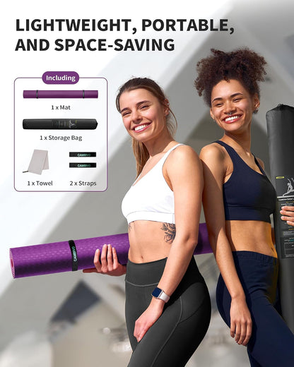 72''x48'' Large Yoga Mat, Extra Thick TPE Workout Mat