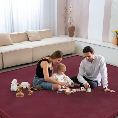 Baby Play Mat for Floor Nursery Rug Muscle Mat Area Rug Playroom Rug 50"x50" Playpen Mat Elastic Foam 1.3" Thick Crawling Mat for Babies,Toddlers, Infants, Kids,Grey