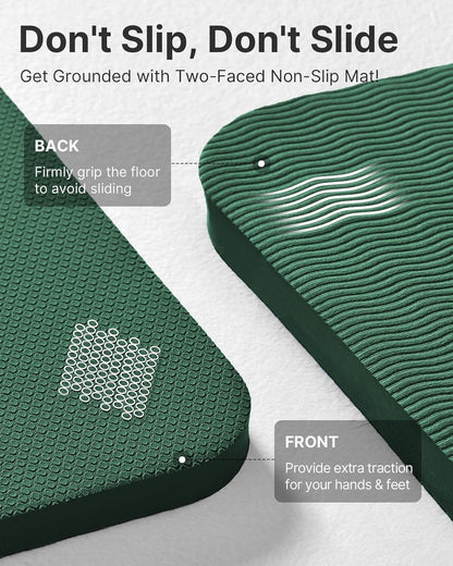 Yoga Mat，Extra Thick Yoga Mat (1/2inch),Professional TPE Exercise Mat,Non-Slip Workout Mat for Yoga, Pilates, Fitness, Barefoot Workouts, Home Gym Studio with Strap