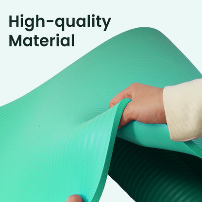 1/2-inch Thick High Density Exercise Yoga Mat with Carrying Strap