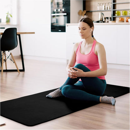 1/2-inch Thick High Density Exercise Yoga Mat with Carrying Strap