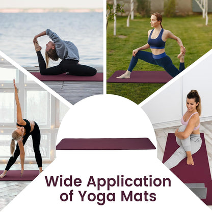 1/2-inch Thick High Density Exercise Yoga Mat with Carrying Strap