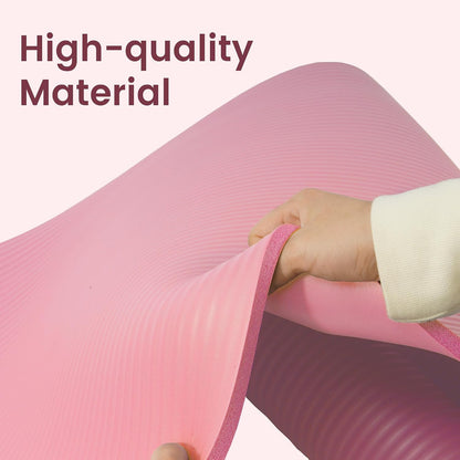 1/2-inch Thick High Density Exercise Yoga Mat with Carrying Strap